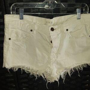 We The Free Off-White Jean Shorts